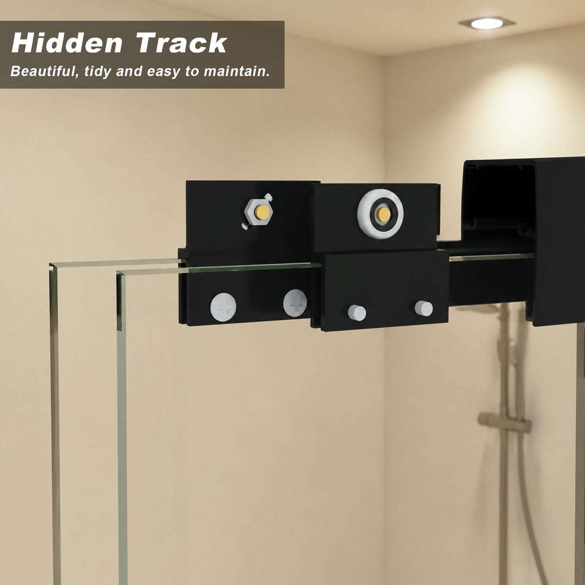 Tempered Glass Double Sliding Shower Door