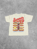 * KIDS * Summer of '79, Hot Dogs Kids Boxy T-Shirt