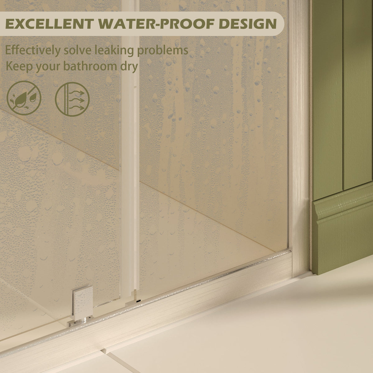Pivot Shower Door - 47-49" W × 72" H