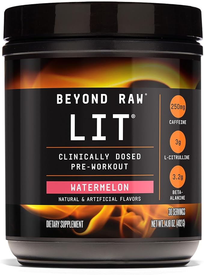 Beyond Raw LIT Clinically Dosed Pre-Workout Powder, 30 Servings