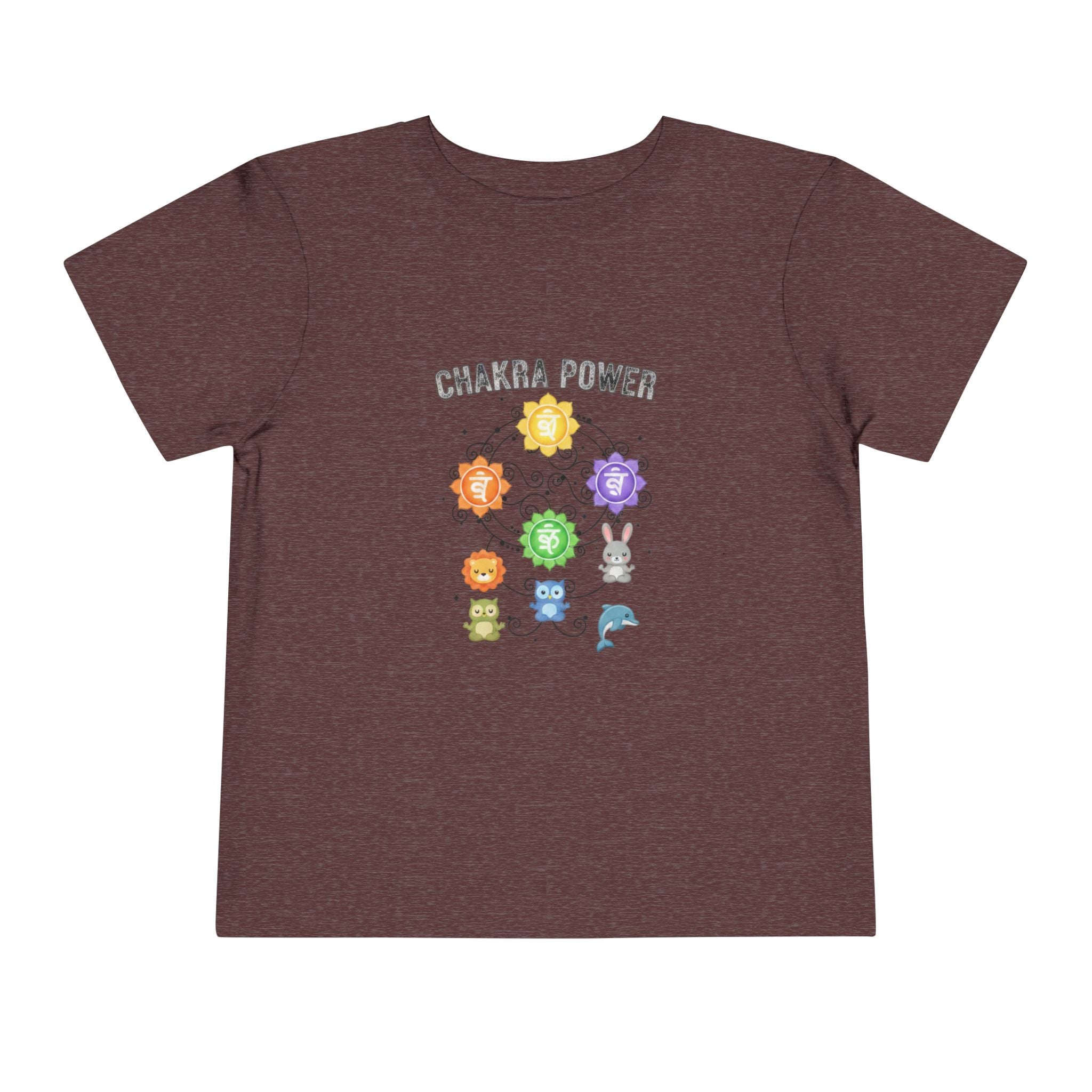 Chakra Power Toddler Tee — Colorful Kids Chakra Energy Shirt