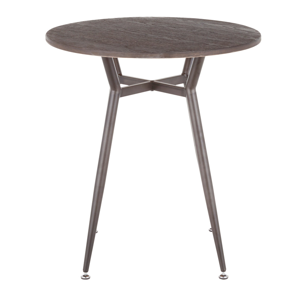 Round Dinette Table in Antique Metal