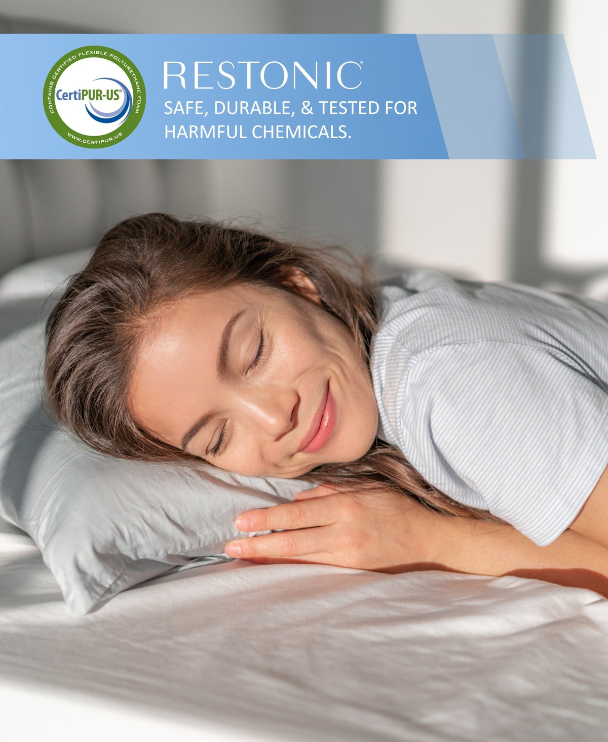 Firm Full Mattress Hybrid with Dual Cooling - Restonic ComfortCare