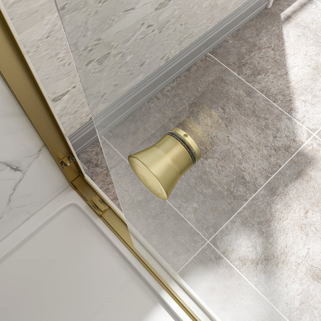 55"-60" W x 72" H Brushed Shower Door
