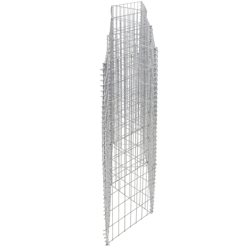 Galvanized Steel Tall Gabion Basket with Multiple Compartments - Steel