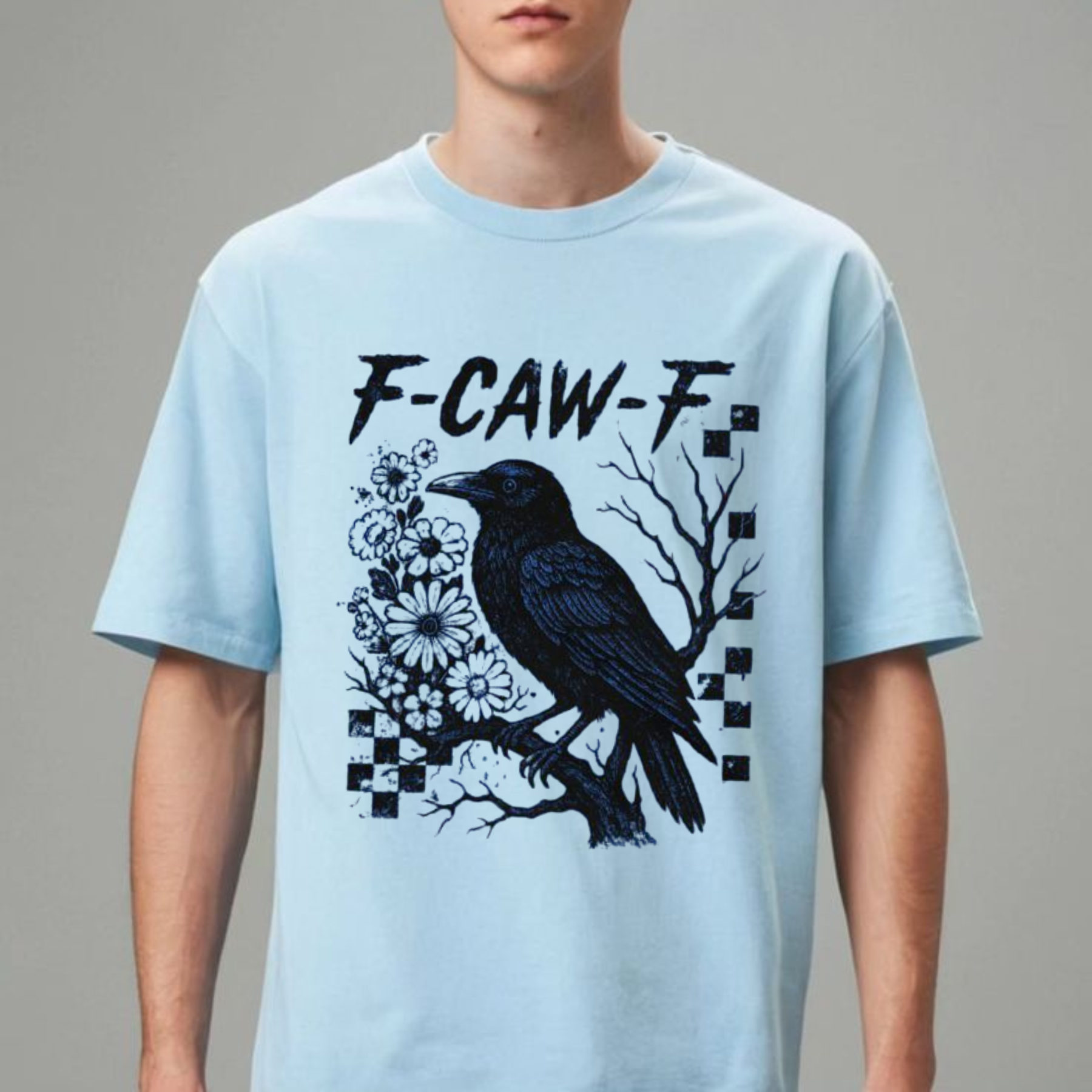 "F-Caw-F" Unisex T-Shirt - Funny Bird Pun Tee, Printed in USA