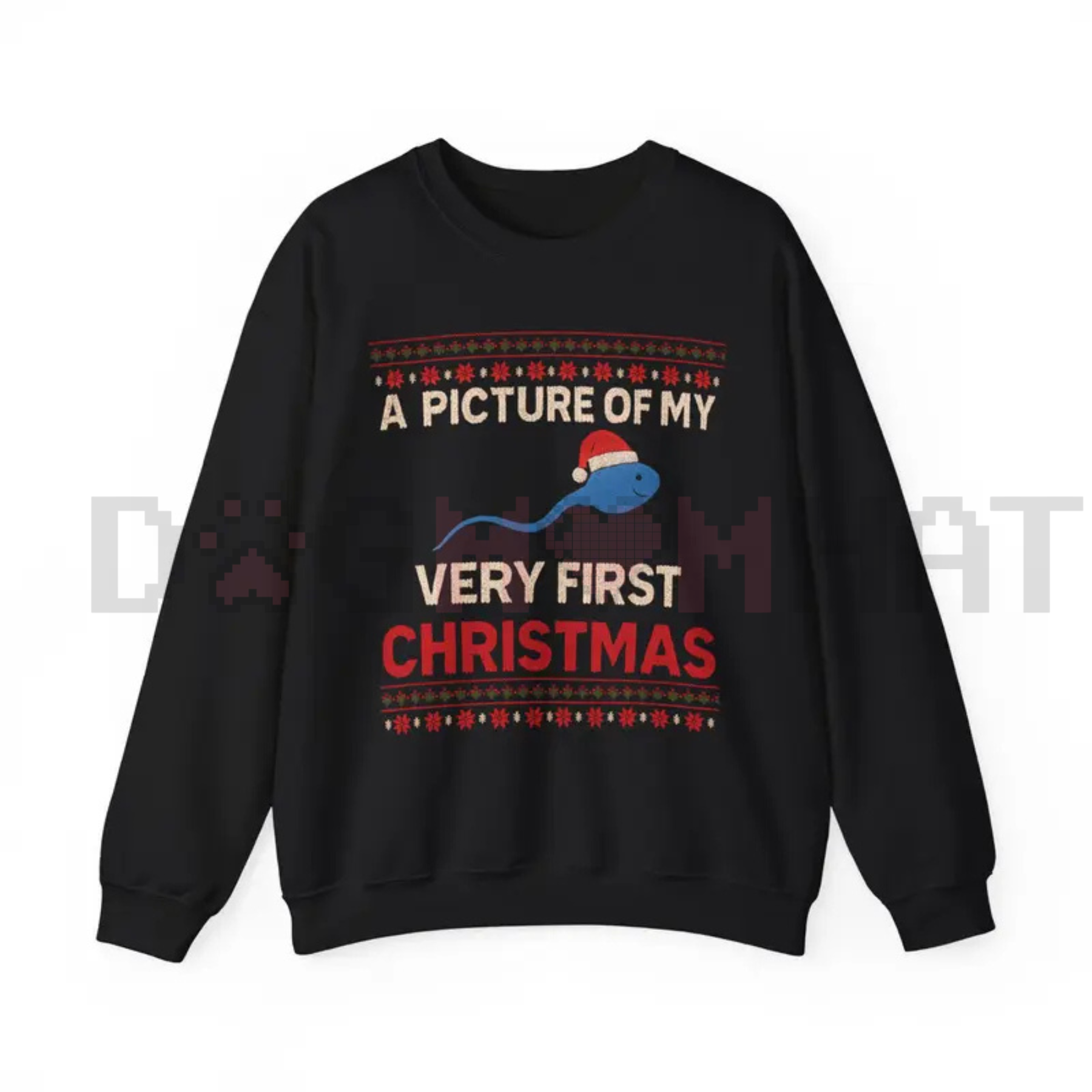 "A Picture Of My Very First Christmas" Unisex Crewneck Sweatshirt