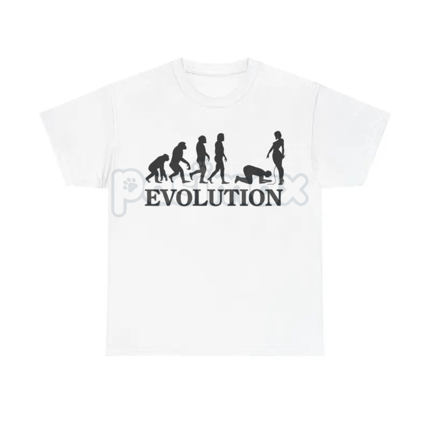 "Evolution Simp" Funny Graphic T-Shirt - Absurdist Meme Culture Unisex Cotton Tee, Ironic Statement Shirt