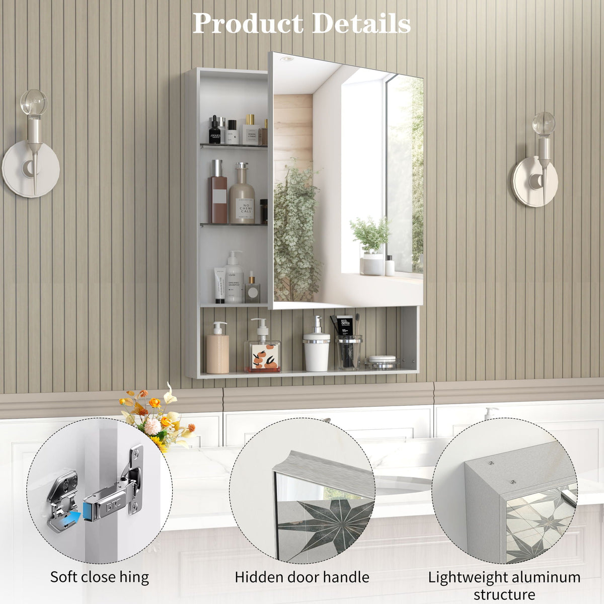 Medicine Cabinet With Mirror For Bathroom