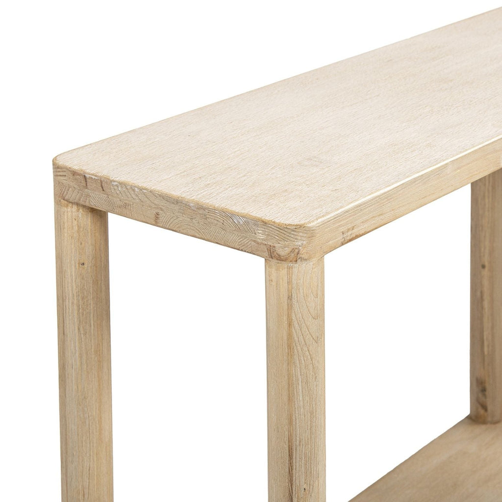Milo - Console Table With Lower Shelf - Natural