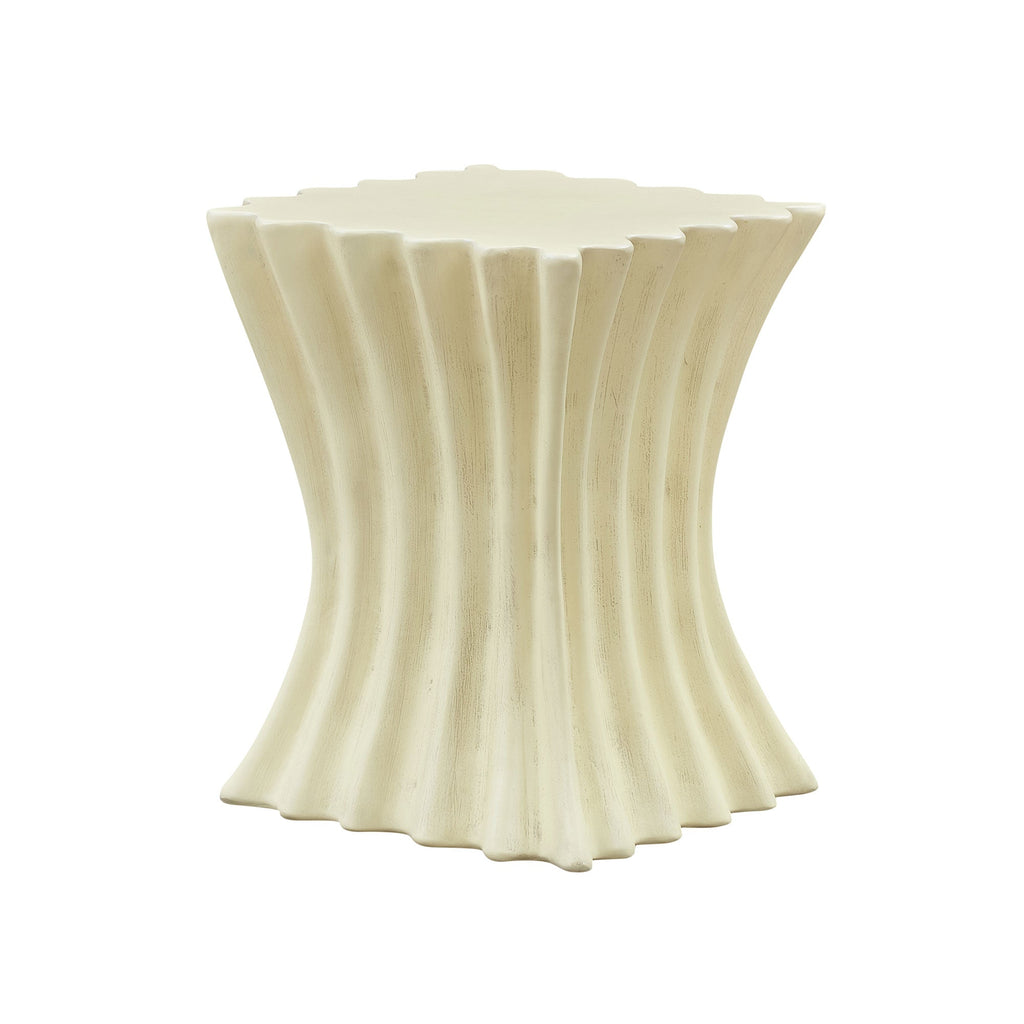 15.16 Inch Side Table Vintage Sturdy Fiberglass Table