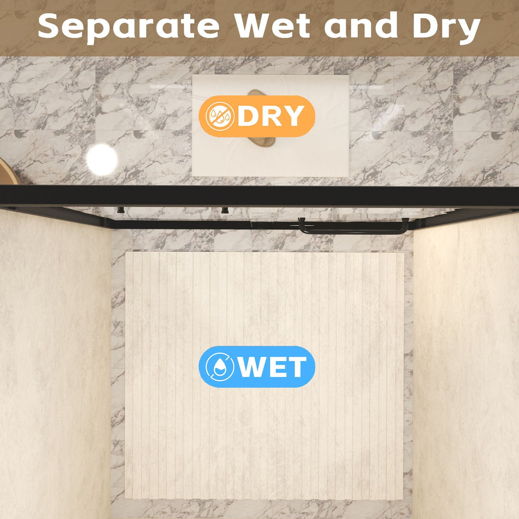 Double Sliding Shower Door With Explosion Proof Film
