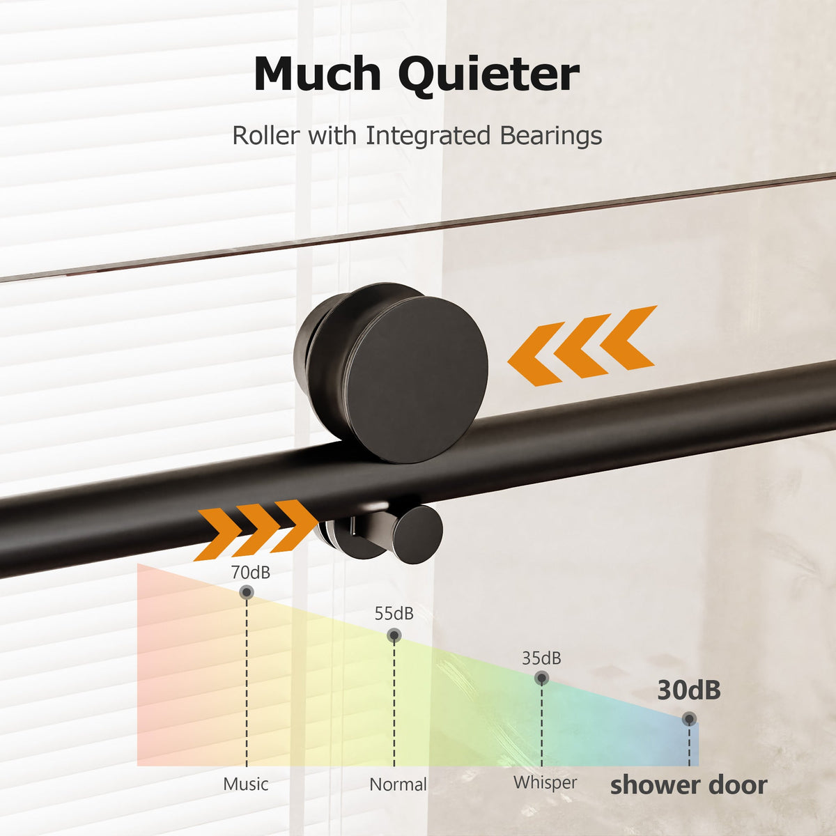 Frameless Single Sliding Soft-Close Shower Doors