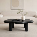 40'' Wood Cloud Coffee Table with 4 Round Legs