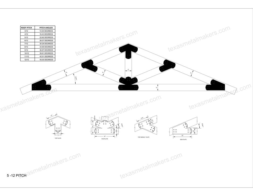 Decorative Design Timber Truss Brackets for 8x8 Posts, 8" Timber Truss Brackets, 8x8 Fan Bracket