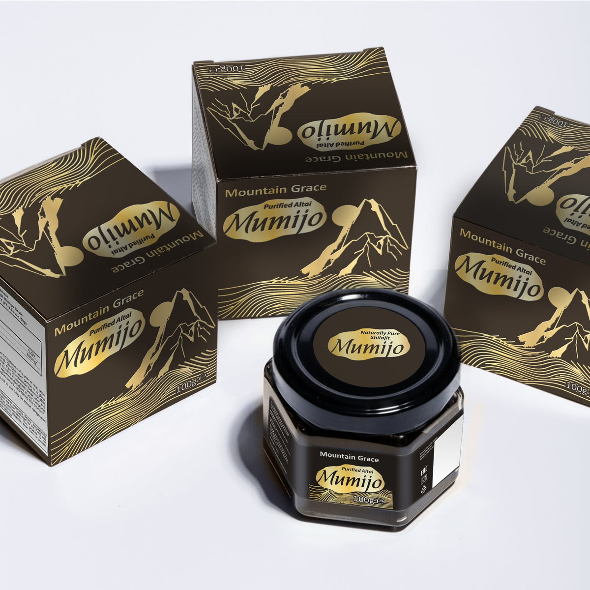 Siberian Shilajit Altai Mumijo Resin | Sibirska Mountain Grace 100g (Sachera-Med)