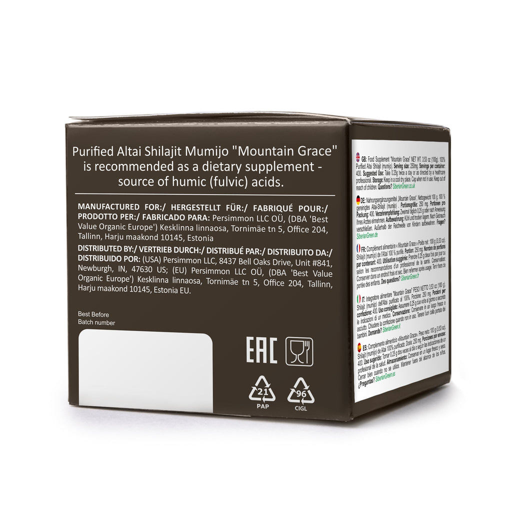 Siberian Shilajit Altai Mumijo Resin | Sibirska Mountain Grace 100g (Sachera-Med)