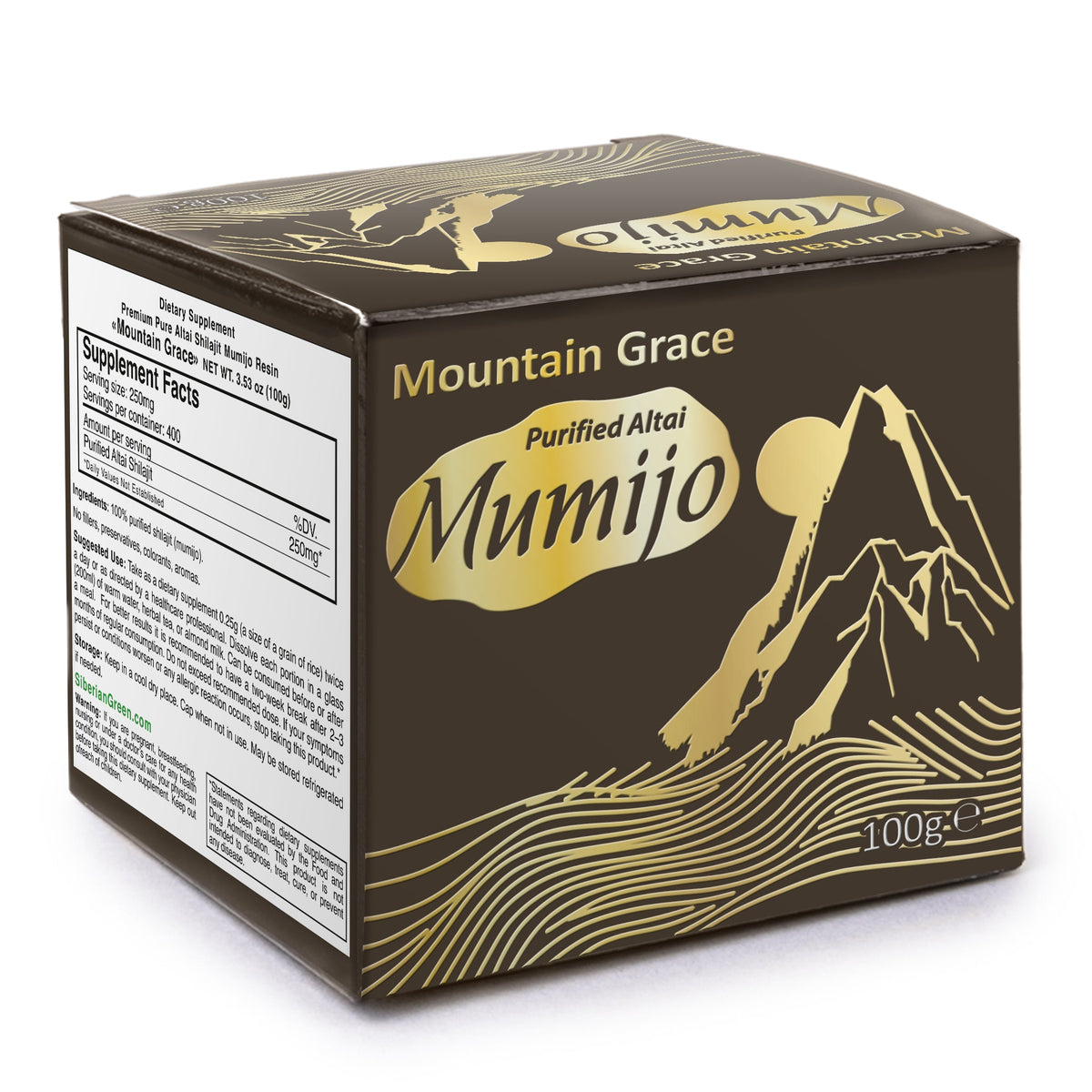 Siberian Shilajit Altai Mumijo Resin | Sibirska Mountain Grace 100g (Sachera-Med)