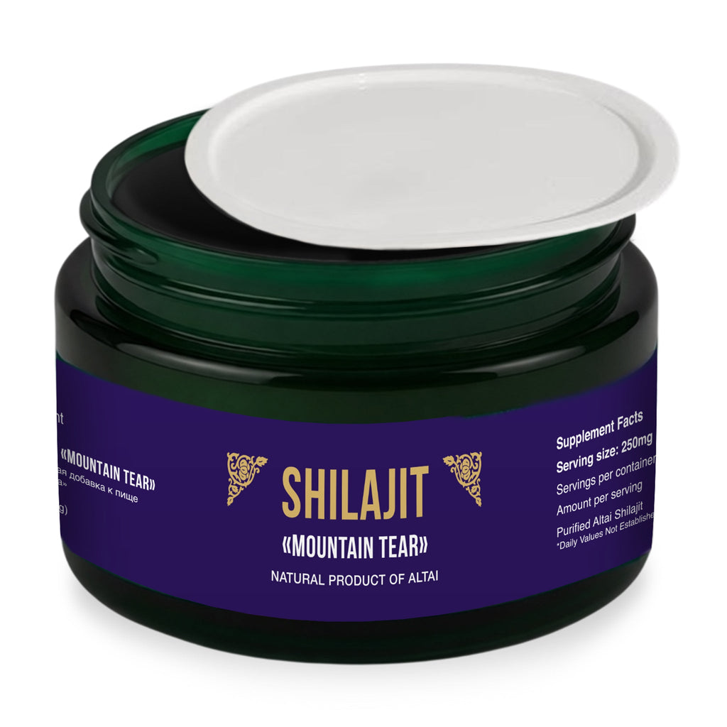 Siberian "Mountain Tear" Pure Premium Sibirska Shilajit Mumijo Resin – 4oz (120ml)