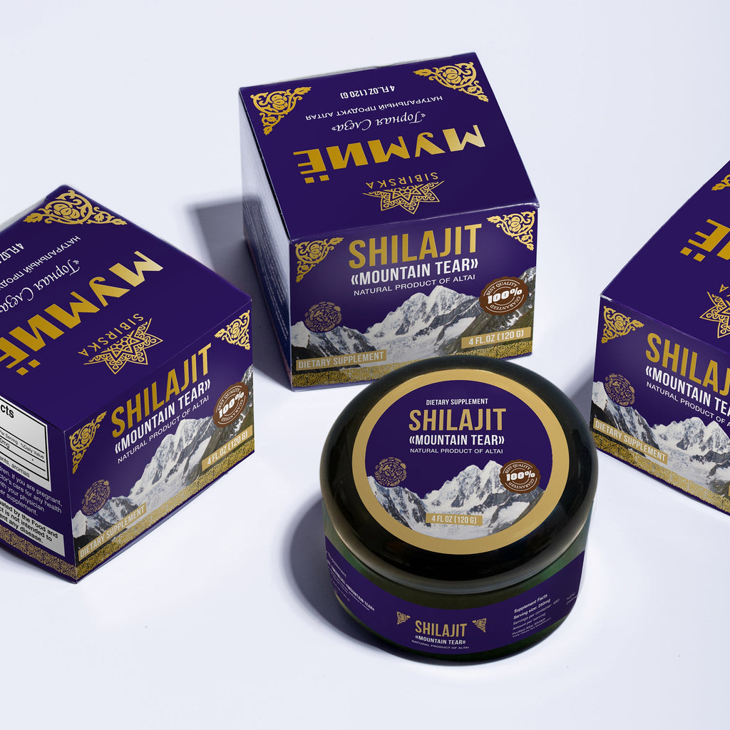 Siberian "Mountain Tear" Pure Premium Sibirska Shilajit Mumijo Resin – 4oz (120ml)