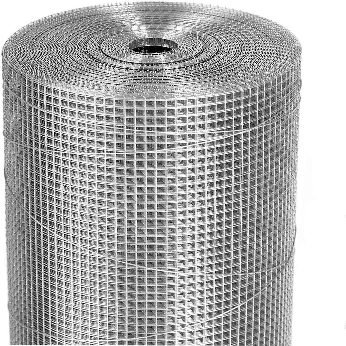 Wire Mesh Fence Roll with 1/2in Mesh - Galvanized Steel, 60in x 50ft