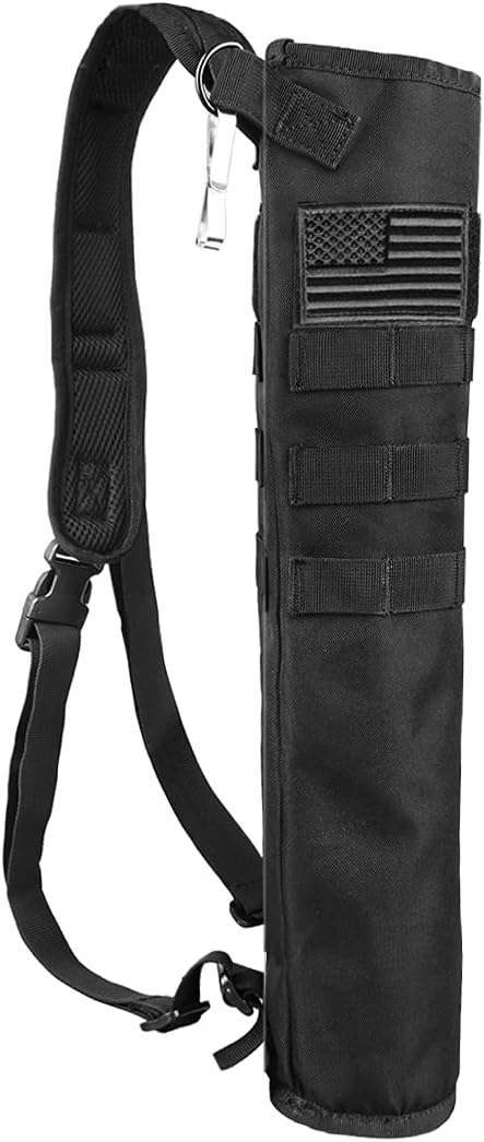 KRATARC Archery Lightweight Back Arrow Quiver Dual Use Foldable Compact Hip Arrows Bag with Molle System Hanged for Target Shooting