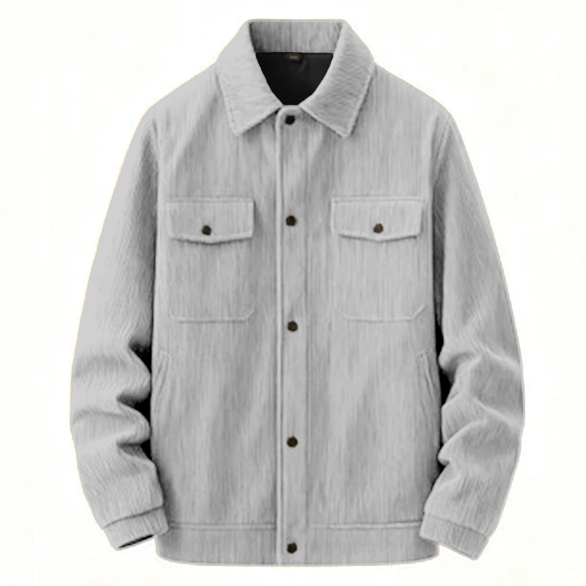 New European And American Men's Casual Solid Color Lapel Single-breasted Corduroy Jacket For Spring And Autumn, Cross-border Foreign Trade Amazon Style