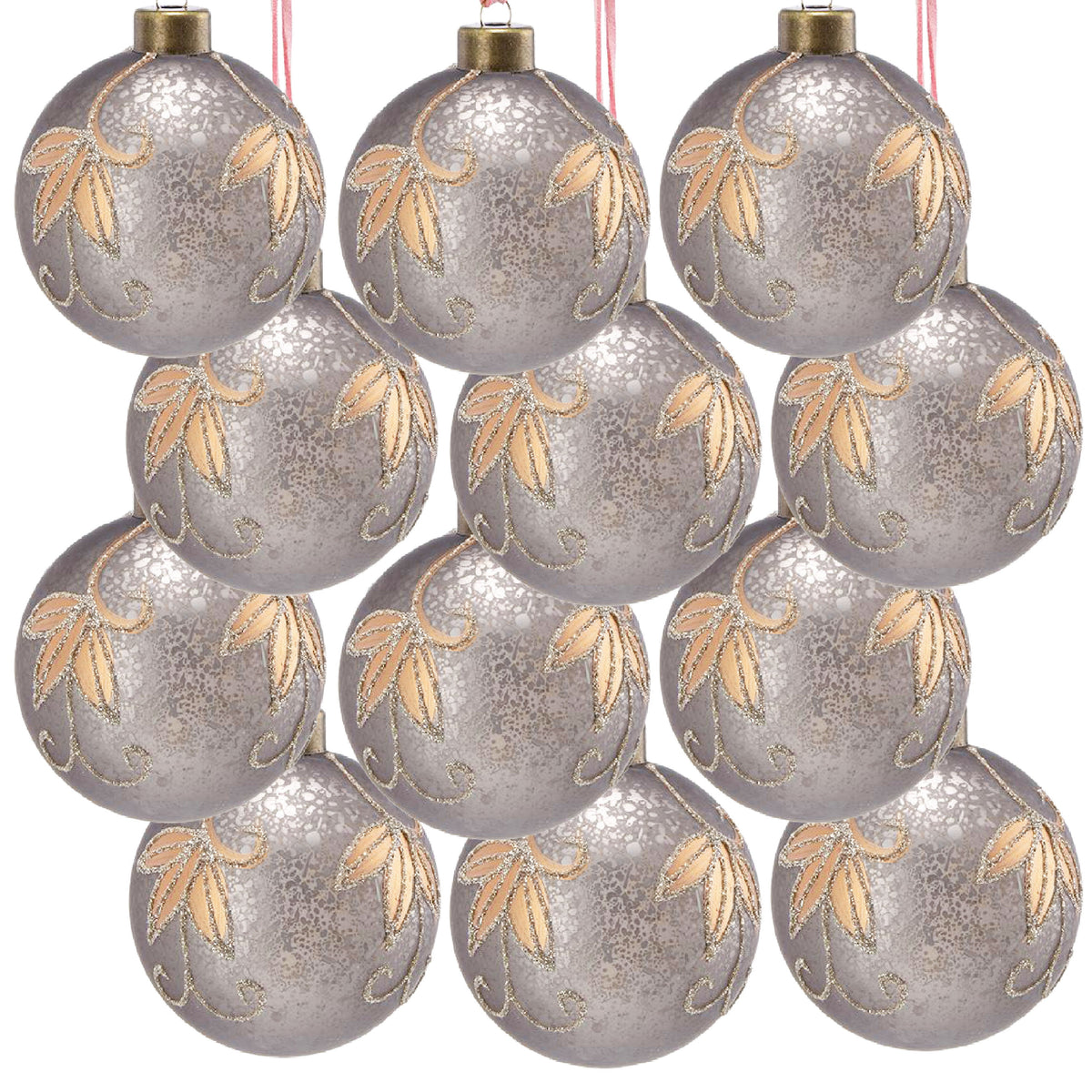 D3" Christmas Ball Ornaments - Set of 12