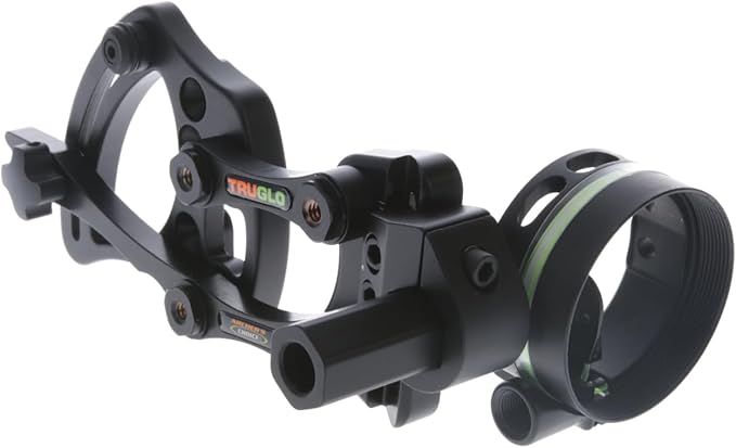 TRUGLO Range Rover Single-Pin .019" Dia Right-Handed Archery Hunting Moving Black Bow Sight with Standard Adjustment - Light Not Included