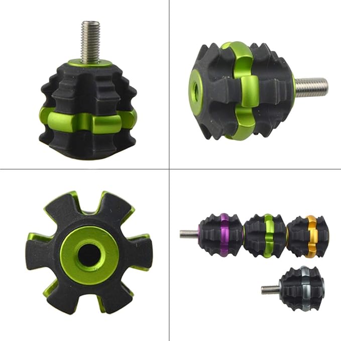 ZSHJGJR Archery Stackable Bow Stabilizer Ball Reduce Shock Absorber Balance Bar Vibration Damper Silencer for Recurve Compound Bow Hunting Shooting