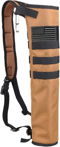 KRATARC Archery Lightweight Back Arrow Quiver Dual Use Foldable Compact Hip Arrows Bag with Molle System Hanged for Target Shooting