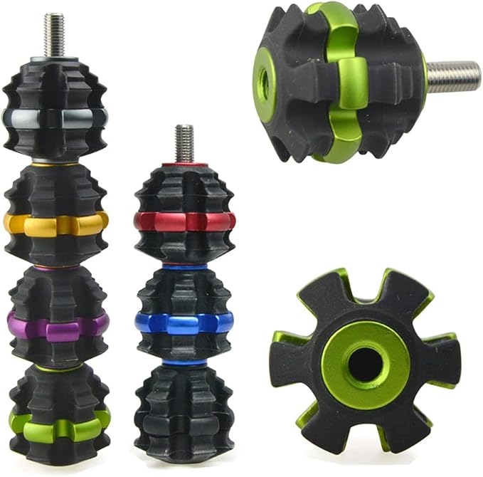 ZSHJGJR Archery Stackable Bow Stabilizer Ball Reduce Shock Absorber Balance Bar Vibration Damper Silencer for Recurve Compound Bow Hunting Shooting