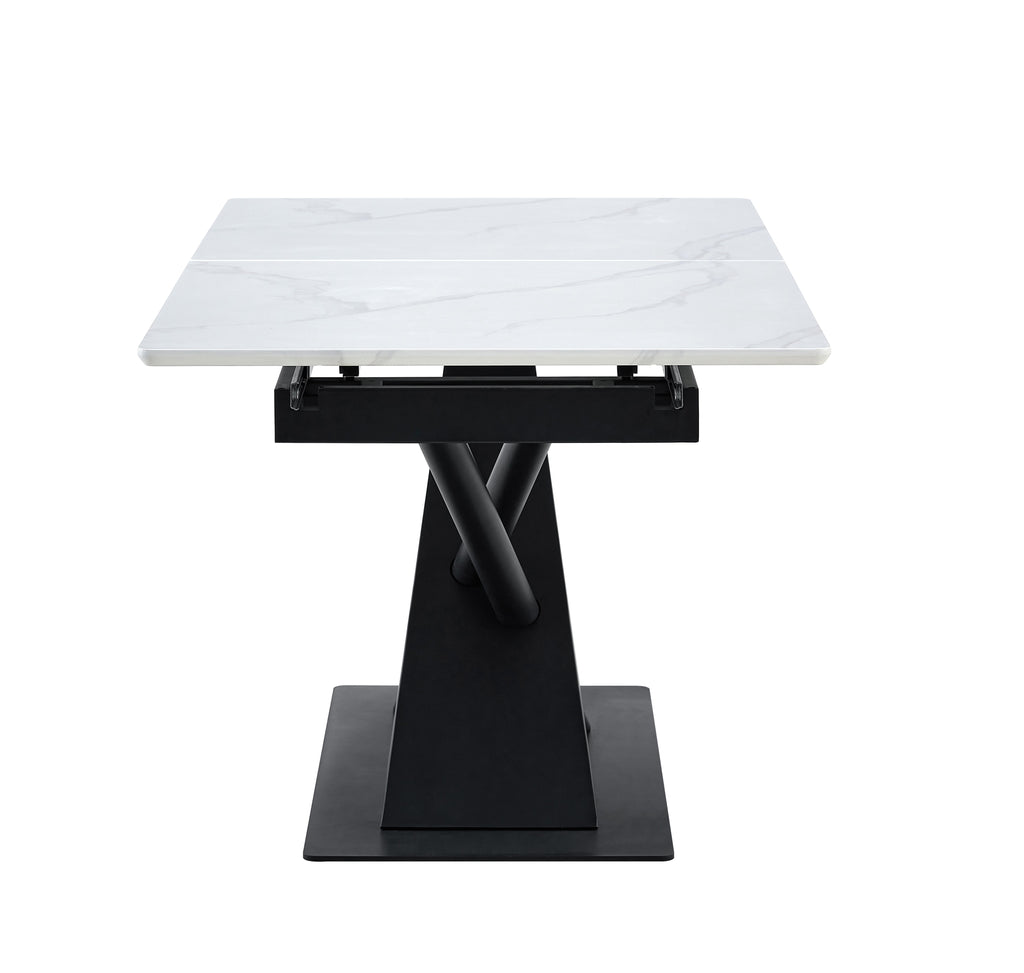 Modern Dining Table with Extendable Functionality