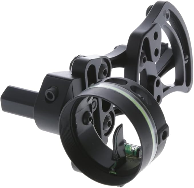 TRUGLO Range Rover Single-Pin .019" Dia Right-Handed Archery Hunting Moving Black Bow Sight with Standard Adjustment - Light Not Included