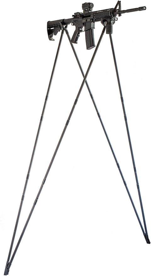 4 Stable Sticks® Essential 4 Points Bipod Shooting Sticks - Lightweight Aluminium, Extrem Stability for Hunting and Shooting, Foldable and transportable