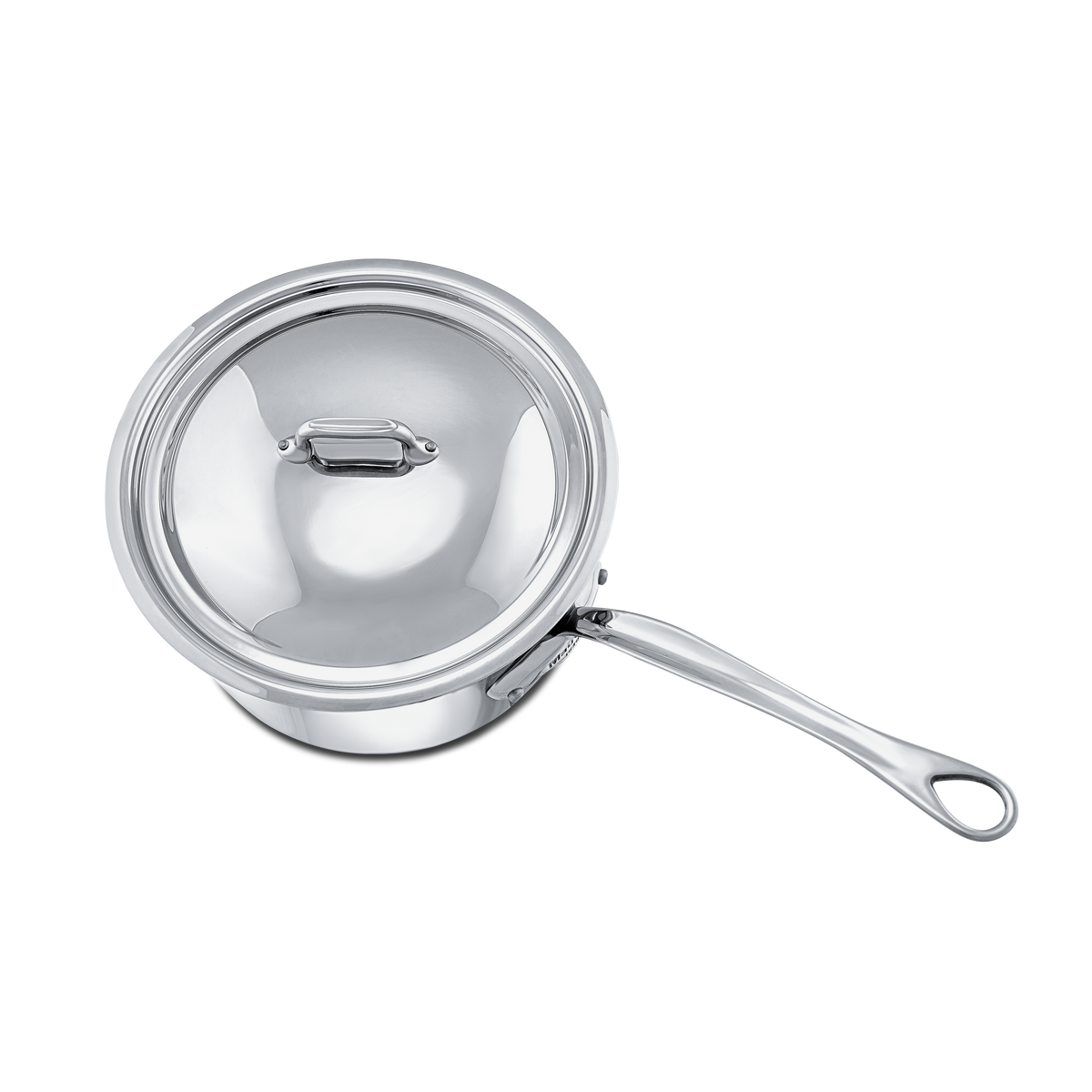 Mauviel 1830 M'COOK 5-Ply Sauce Pan with Lid, Cast Stainless Steel Handle