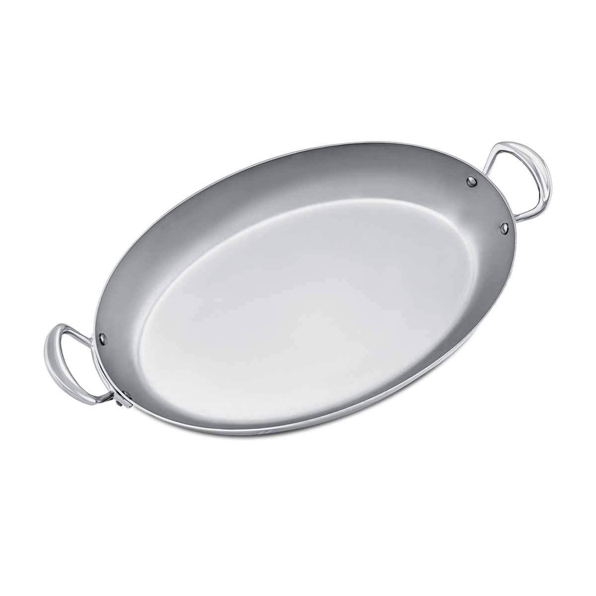 Mauviel 1830 M'COOK 5-Ply Oval Pan With Cast Stainless Steel Handles