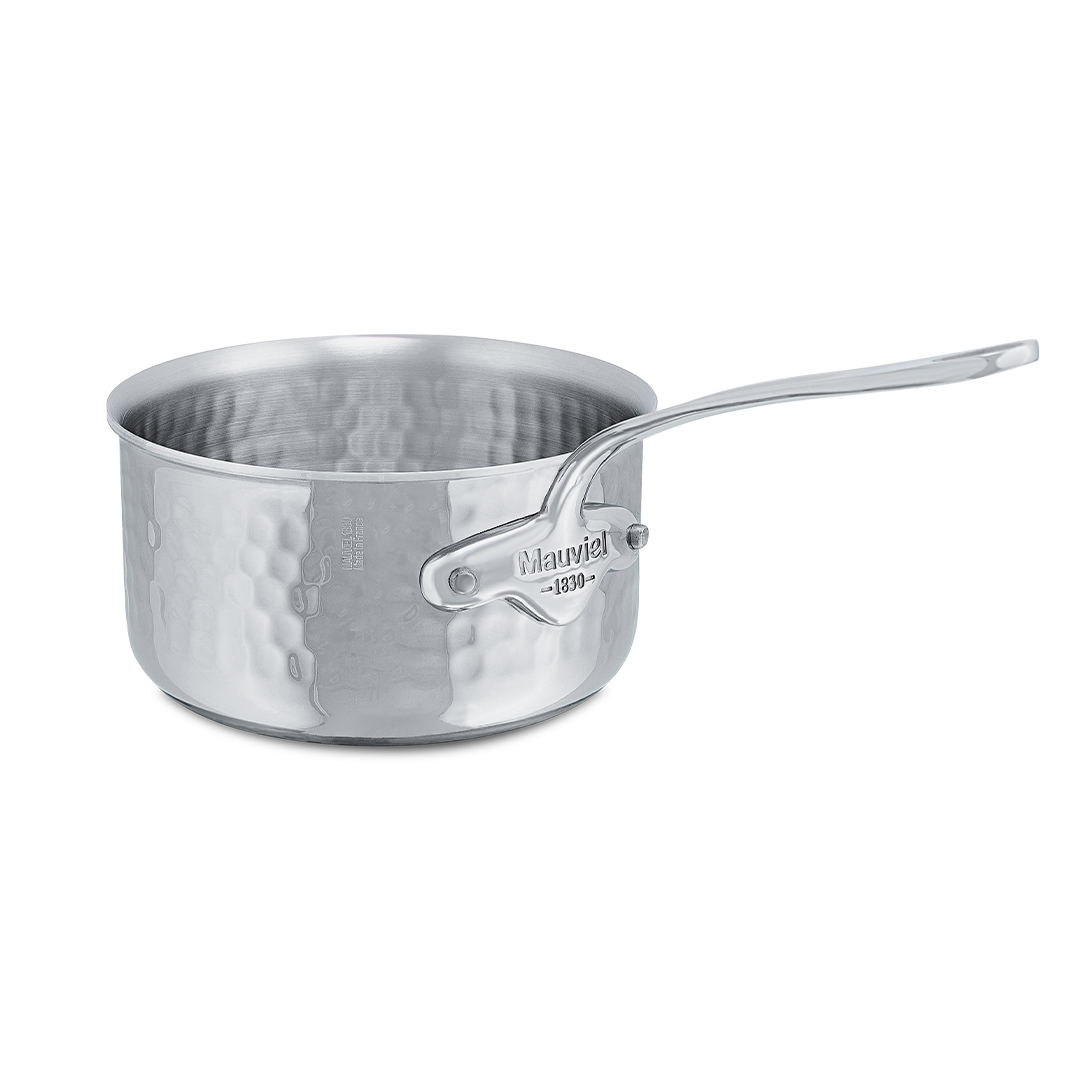 Mauviel 1830 M'ELITE Hammered Sauce Pan With Cast Stainless Steel Handle