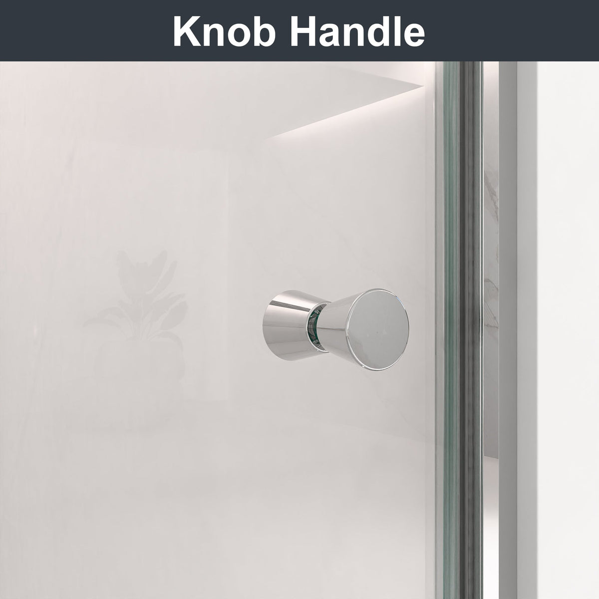 Frameless Circular Pivot Shower Door - 34"W x 72"H