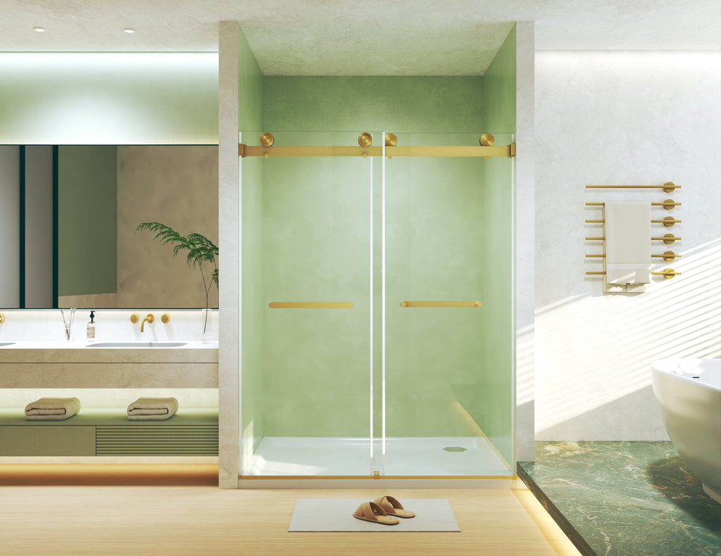 Frameless Double Sliding Shower Door