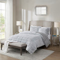 Full/Queen Back Print Long Fur Comforter Mini Set