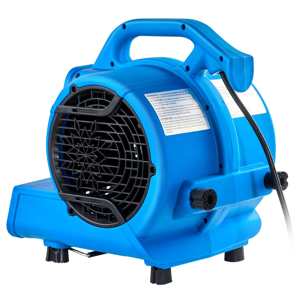 Floor Blower 1360 RPM Air Mover with Four Blowing Angles - Plastic