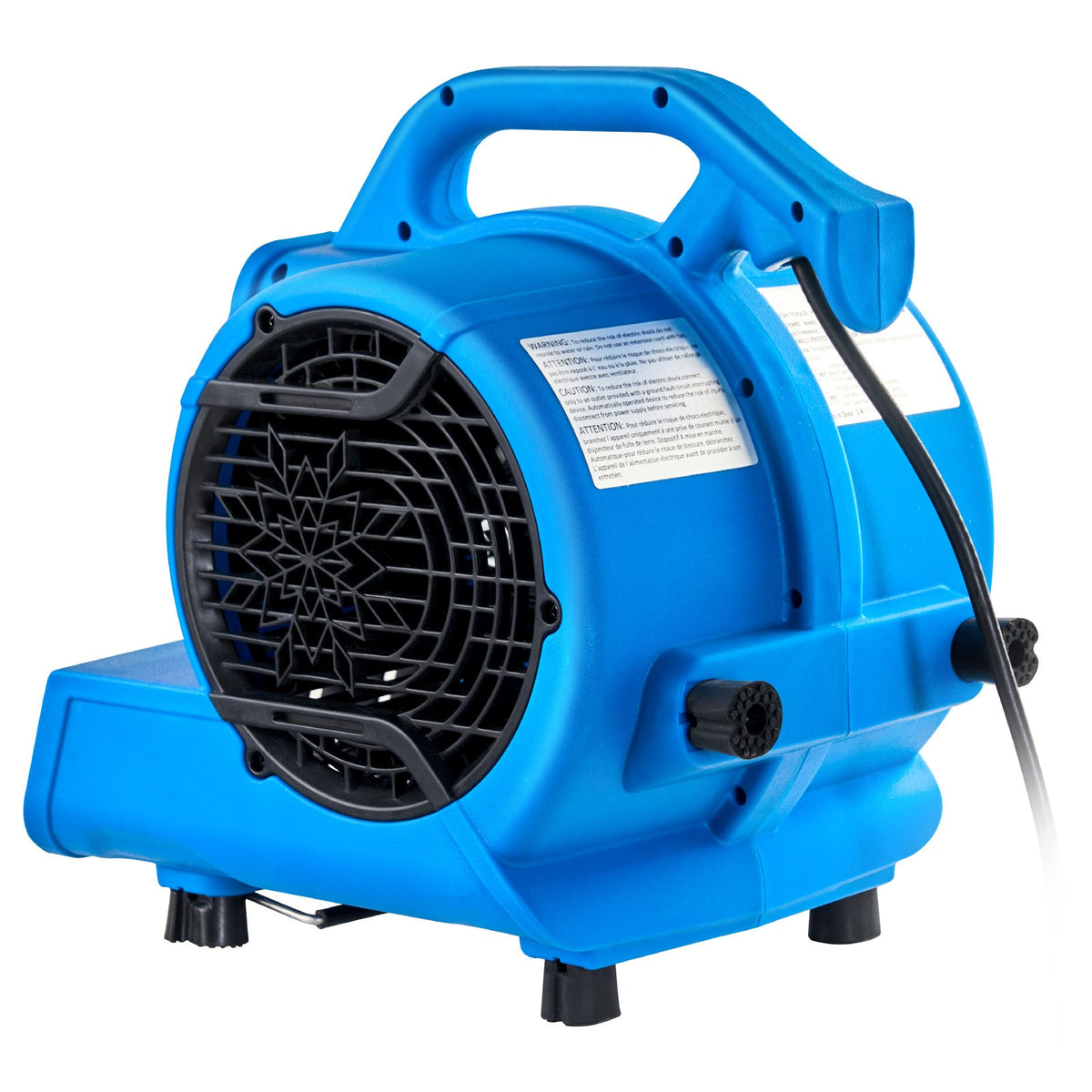 Floor Blower 1360 RPM Air Mover with Four Blowing Angles - Plastic