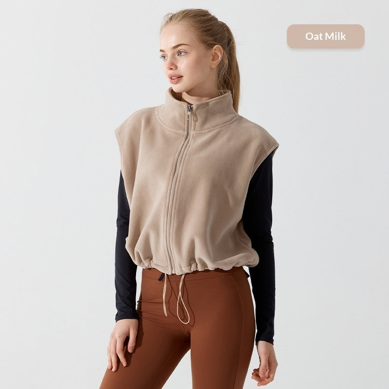 Warm Winter Fleece Vest For Women Wearable Outdoors