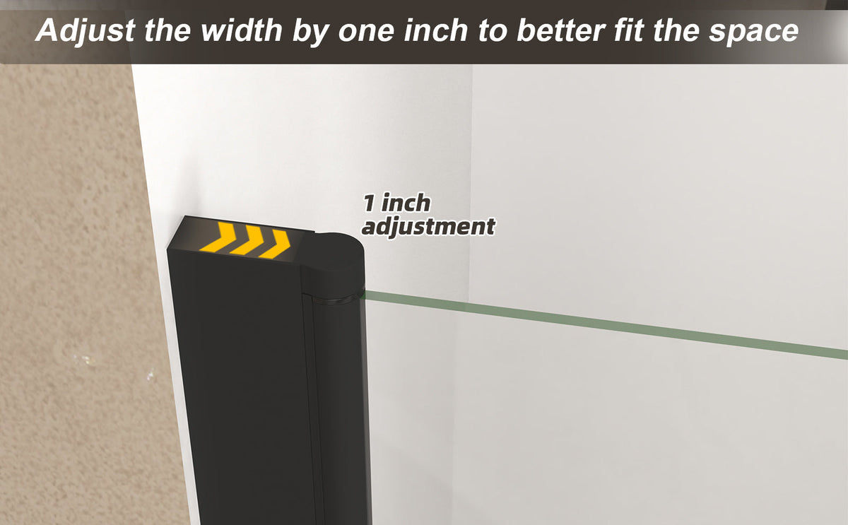 28"x 72" Pivot Shower Door, Matte
