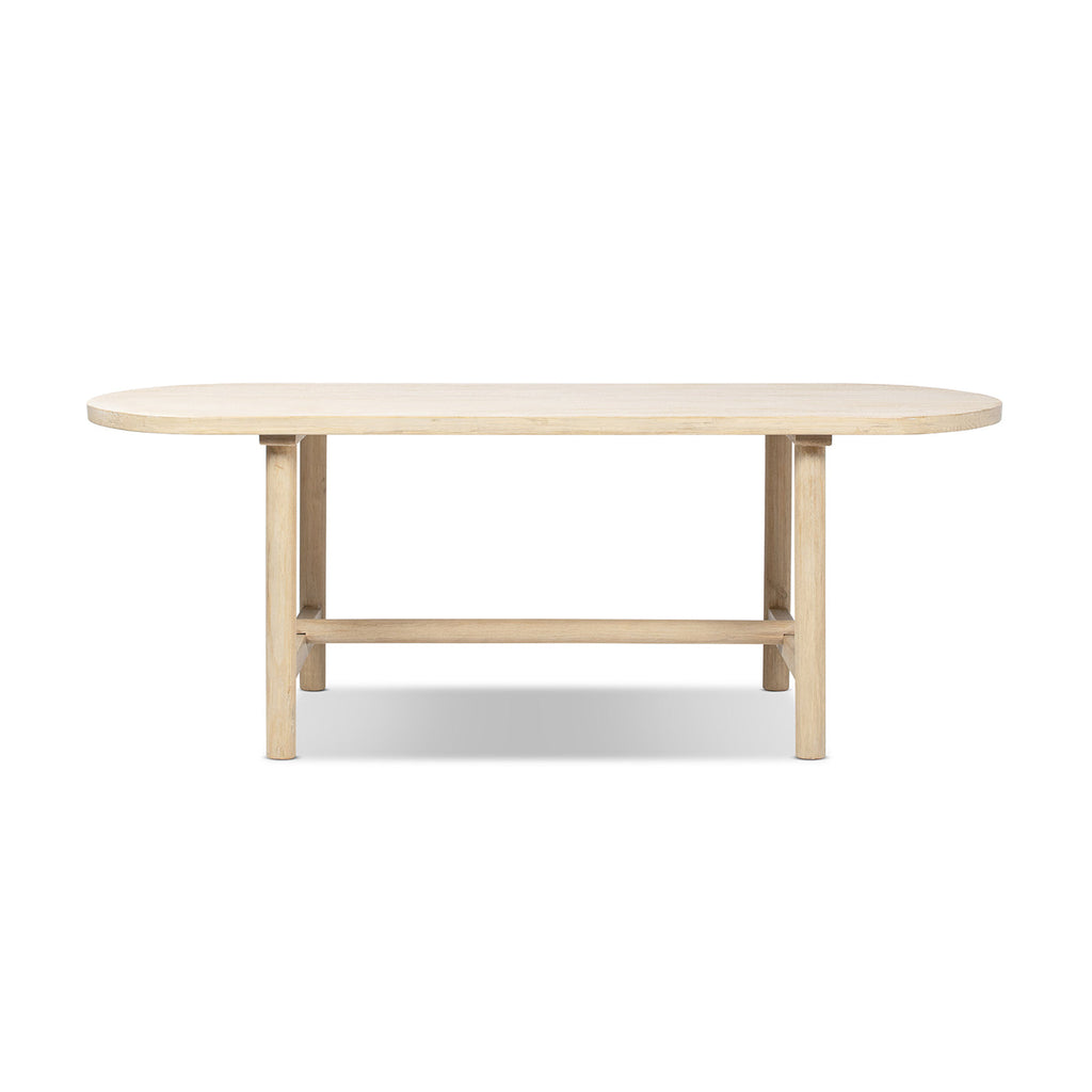 Milo 85" 8-Seat Oval Reclaimed Wood Dining Table