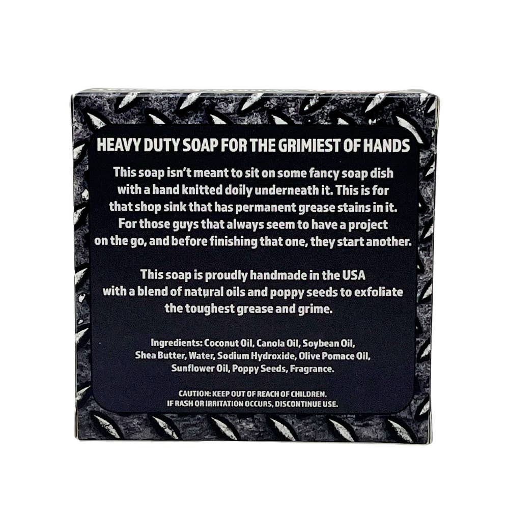 Seriously Shea Workin' Man Heavy Duty Soap, Orange Citrus & Poppy Seeds