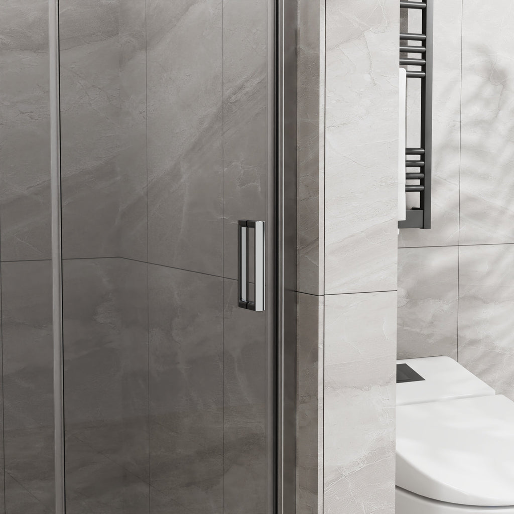 Goodyo 36"x 72" Bifold Frameless Glass Shower Door