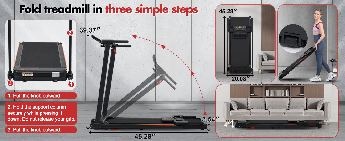 Portable Treadmill with 8% Incline