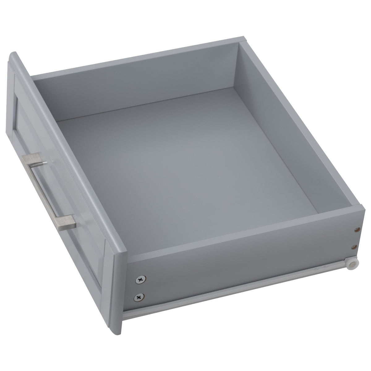 K&K Kitchen Island with Tilt Trash Can Cabinet - Grey+Blue or White